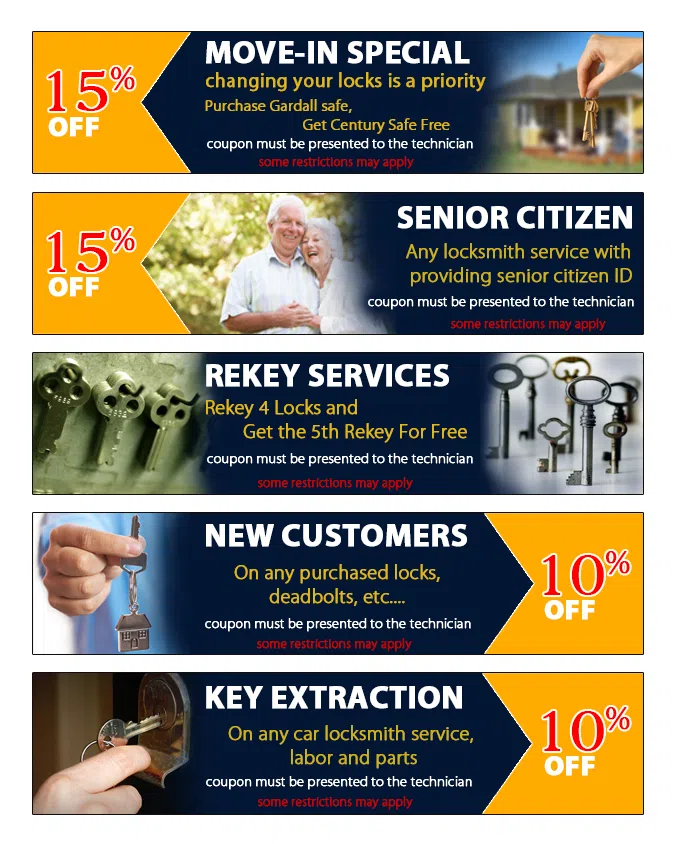 All-Pro Lock & Key Shop,LLC Cupertino, CA 408-310-4395 - coupon23-set-five